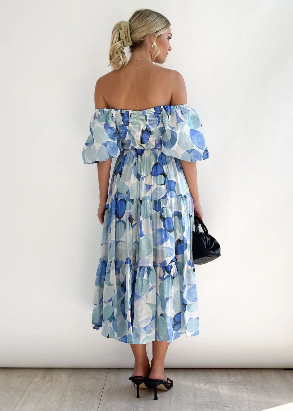 Women's Floral Off Shoulder Dress Midi