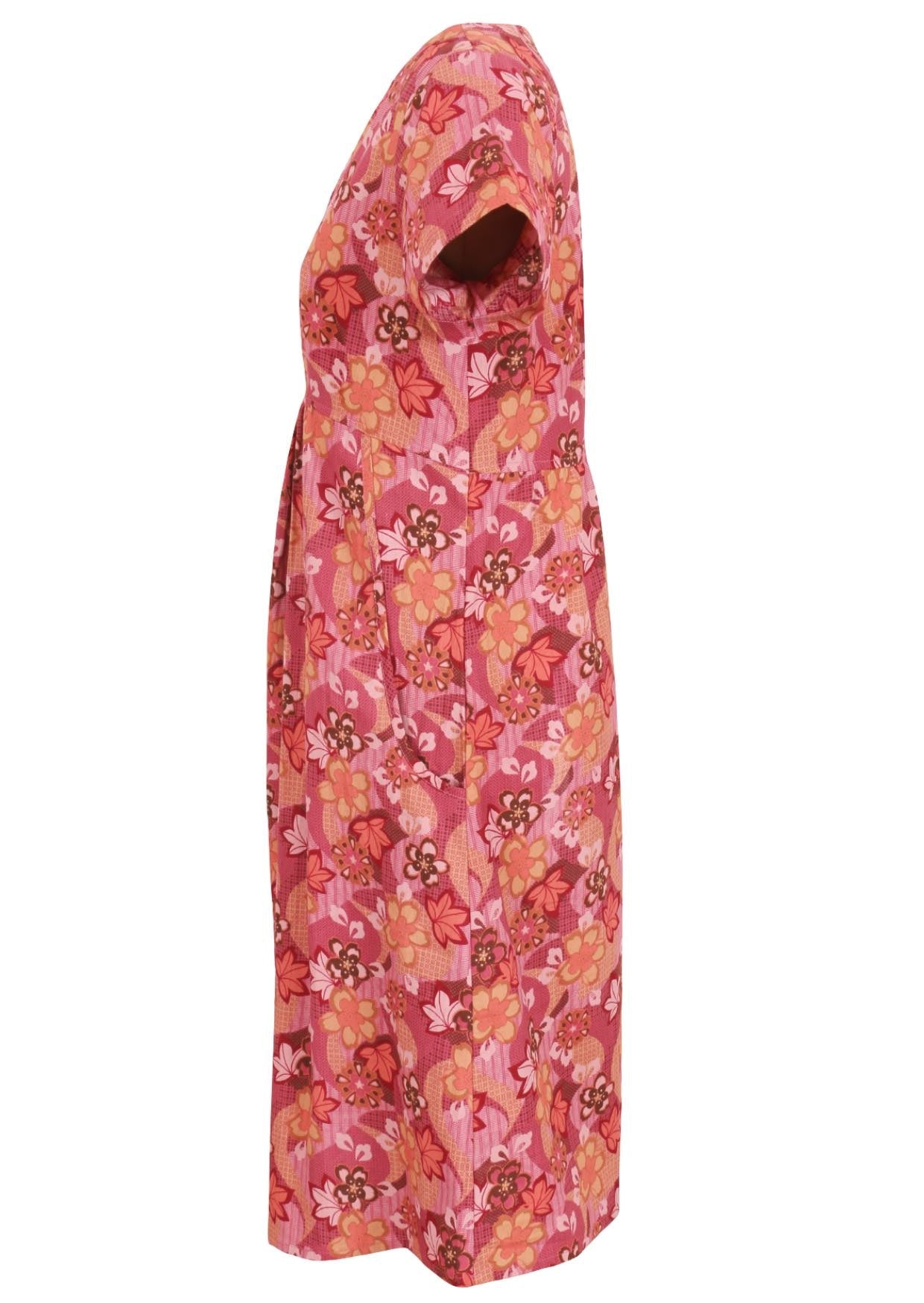 Women's Floral V-Neck Sundress Midi