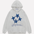 Women's Oversized Star Graphic Hoodie Streetwear Y2K Pullover