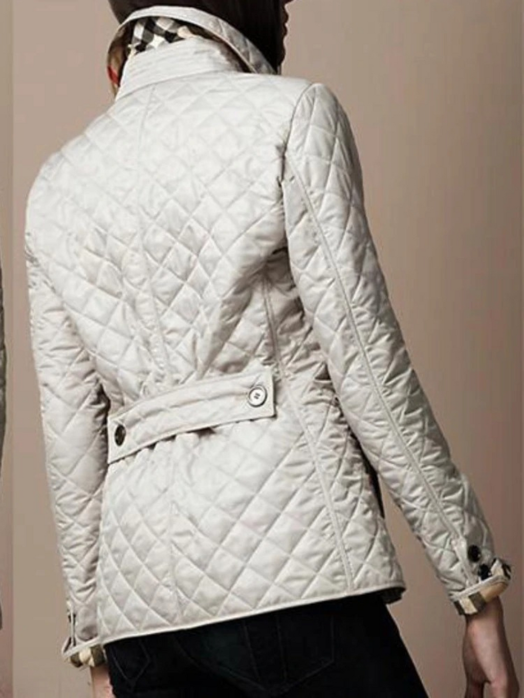 Women's Quilted Button Front Long Sleeve Jacket